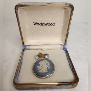 Wedgewood Silver Cupid Cameo Brooch